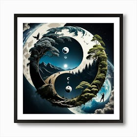 Yin Yang 3 Art Print