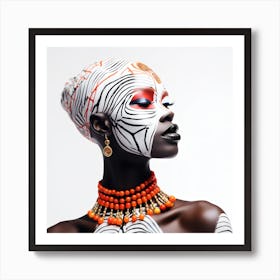 African Femela Faces Csaba Fikker 8 Art Print