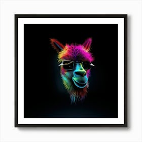 Rainbow Llama 3 Art Print