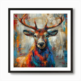 Colourful stag - city wall art, colorful wall art, home decor, minimal art, modern wall art, wall art, wall decoration, wall print colourful wall art, decor wall art, digital art, digital art download, interior wall art, downloadable art, eclectic wall, fantasy wall art, home decoration, home decor wall, printable art, printable wall art, wall art prints, artistic expression, contemporary, modern art print, unique artwork, Art Print