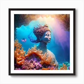 Siren Buddha #5 Art Print