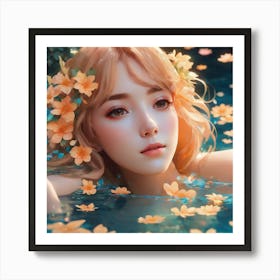 Beautiful Girl In Water 1 Poster