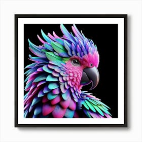 Colorful Parrot Art Print