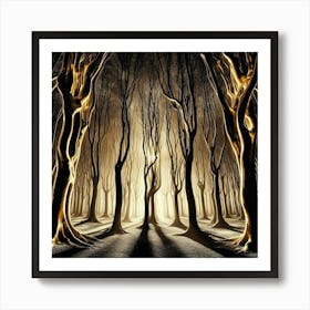 Dark Forest 16 Art Print