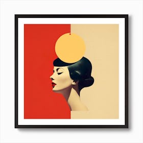 Early 1900s Woman Inspired Art Warm Neutral Tones Art Print