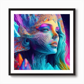 Psychedelic Women Art Print