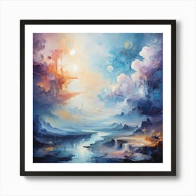 Abstract Landscape Painting Art Print