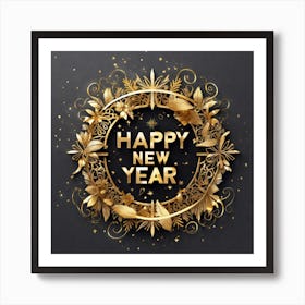 Happy New Year 140 Art Print