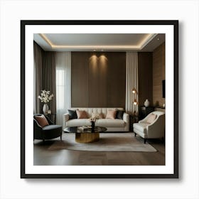 Modern Living Room 4 Art Print