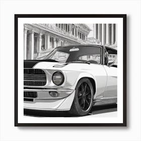 Ford Mustang 1 Art Print