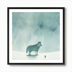 Little Wolf Art Print