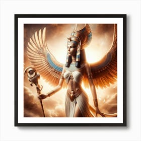 Ancient Egyptian Goddess Isis 1 Art Print