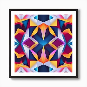 Abstract Geometric Pattern 2 Art Print