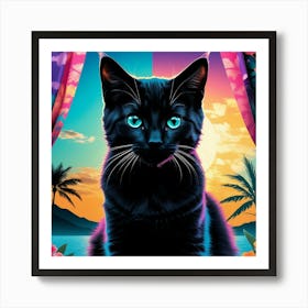 Creative Feline Cat Artwork 23 Art Print