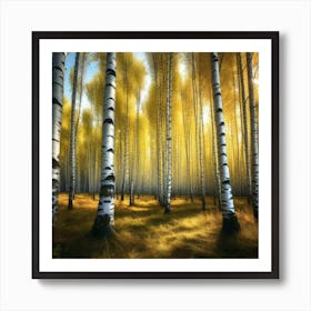 Birch Forest 26 Art Print