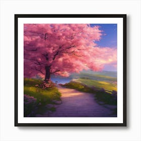 Cherry Blossom Tree 1 Art Print