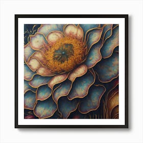 'Blue Flower' Art Print