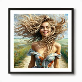 'The Wind Blows' Art Print