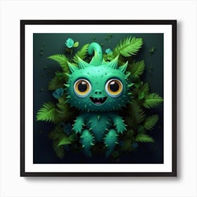 Little Monster In The Forest Art Print