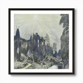 View Of A Castle 4 Art Print