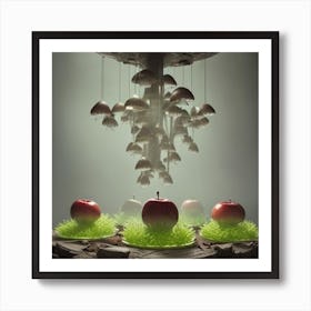 Apples And Mushrooms Art Print