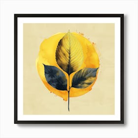 Yellow Leaf Art Print