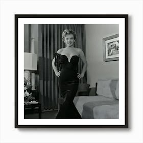 Marilyn Monroe In An Evening Dress Art Print