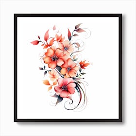 Pretty Flowers 1 Art Print