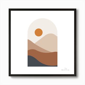 Sand And Sun.A fine artistic print that decorates the place. Art Print