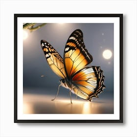 Butterfly - Butterfly Stock Videos & Royalty-Free Footage 9 Art Print