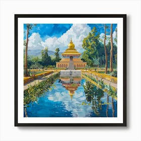 Golden Pagoda 2 Art Print