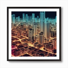 Futuristic Cityscape 27 Art Print