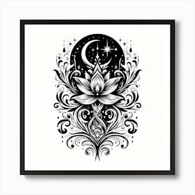 Lotus Flower Tattoo 5 Poster