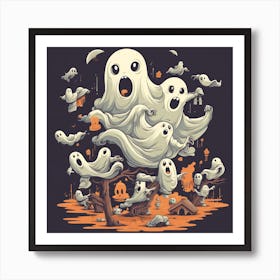Ghosts In The Forest Art Print