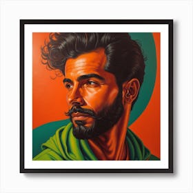 Enchanting Realism, Paint a captivating portrait of men 4, that showcases the subject's unique personality and charm. Generated with AI, Art Style_V4 Creative, Negative Promt: no unpopular themes or styles, CFG Scale_13, Step Scale_50. 1 Art Print