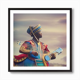 OCA DNA TY - Future Tribal Musician Frontman Art Print