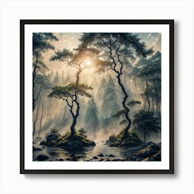 Forest In The Mist Poster