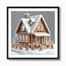 Gingerbread House 1 Art Print