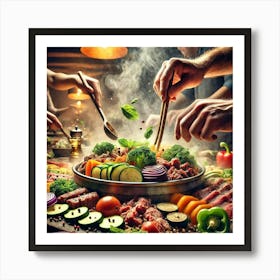 Sovereign Flame Interactive Cooking Experience Art Print