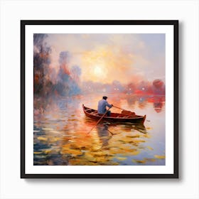 Canvas Serenity: Riverside Palette Art Print