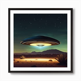 Alien Spaceship 1 Art Print