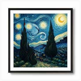 Starry Night 1 Art Print