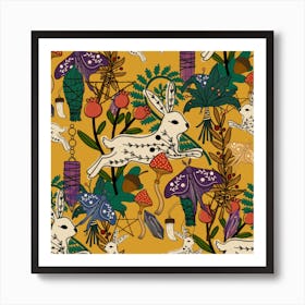 Eclectic Witch Yellow Art Print