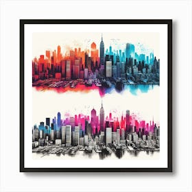 New York City Canvas Print 3 Art Print