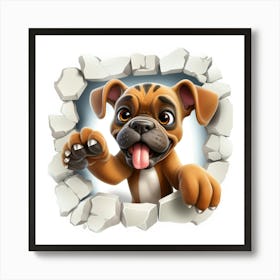 Boxer Dog 2 Art Print