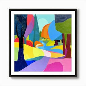 Abstract Park Collection Forest Park Portland 1 Art Print
