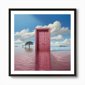 Pink Door Art Print