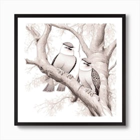 Two Birds In A Tree 3 Art Print