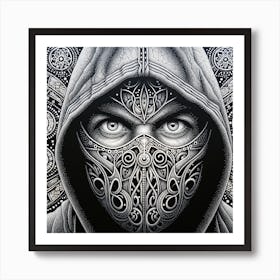 Hooded Man Art Print