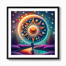 Sun And The Moon Art Print